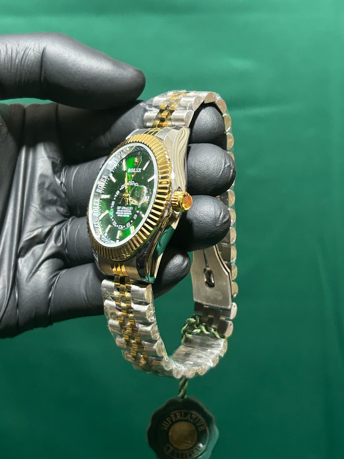 Rolex Sky Dweller Green&Gold 4