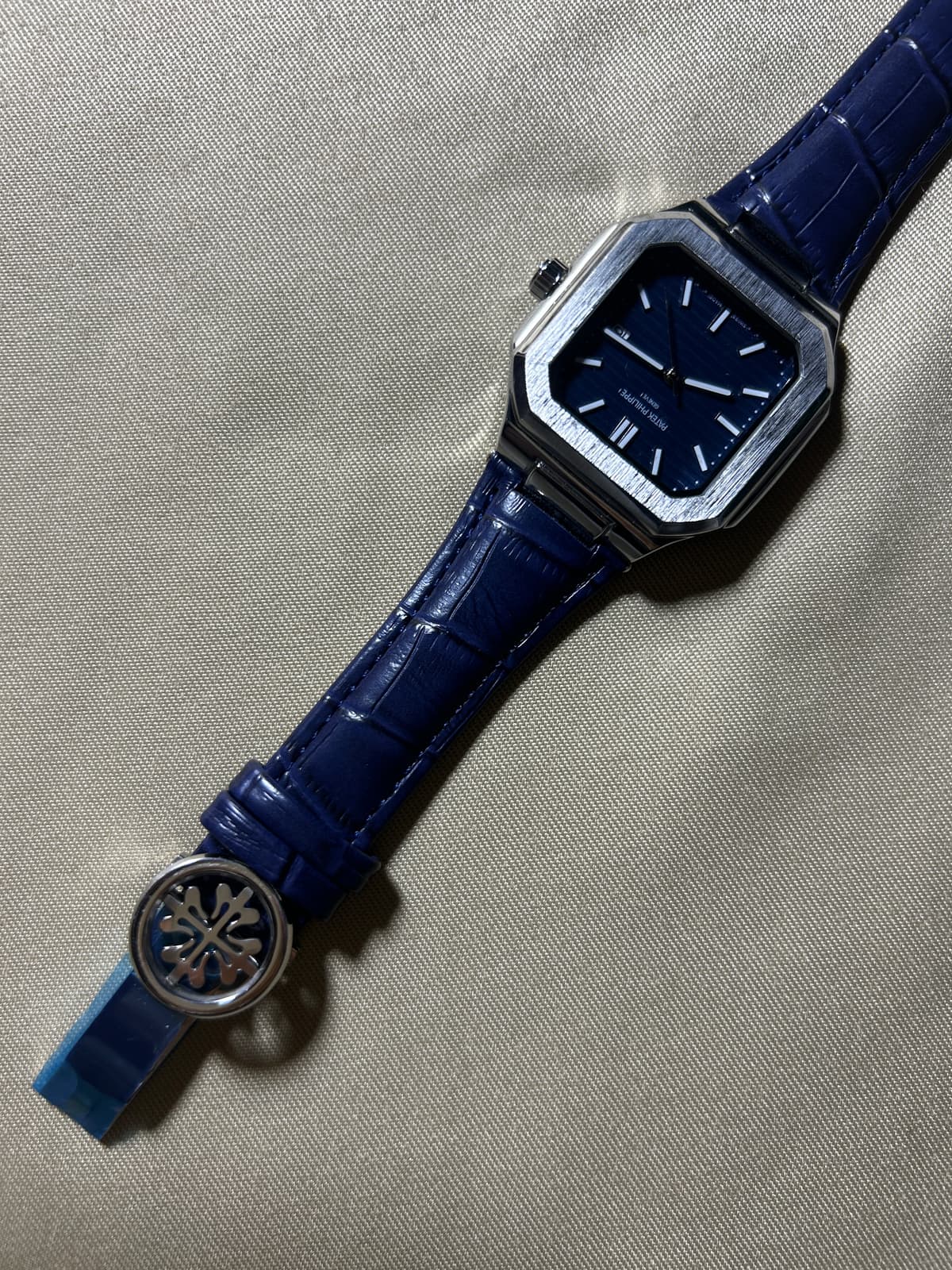Patek Philippe Nautilus Leather Blue Edition 3