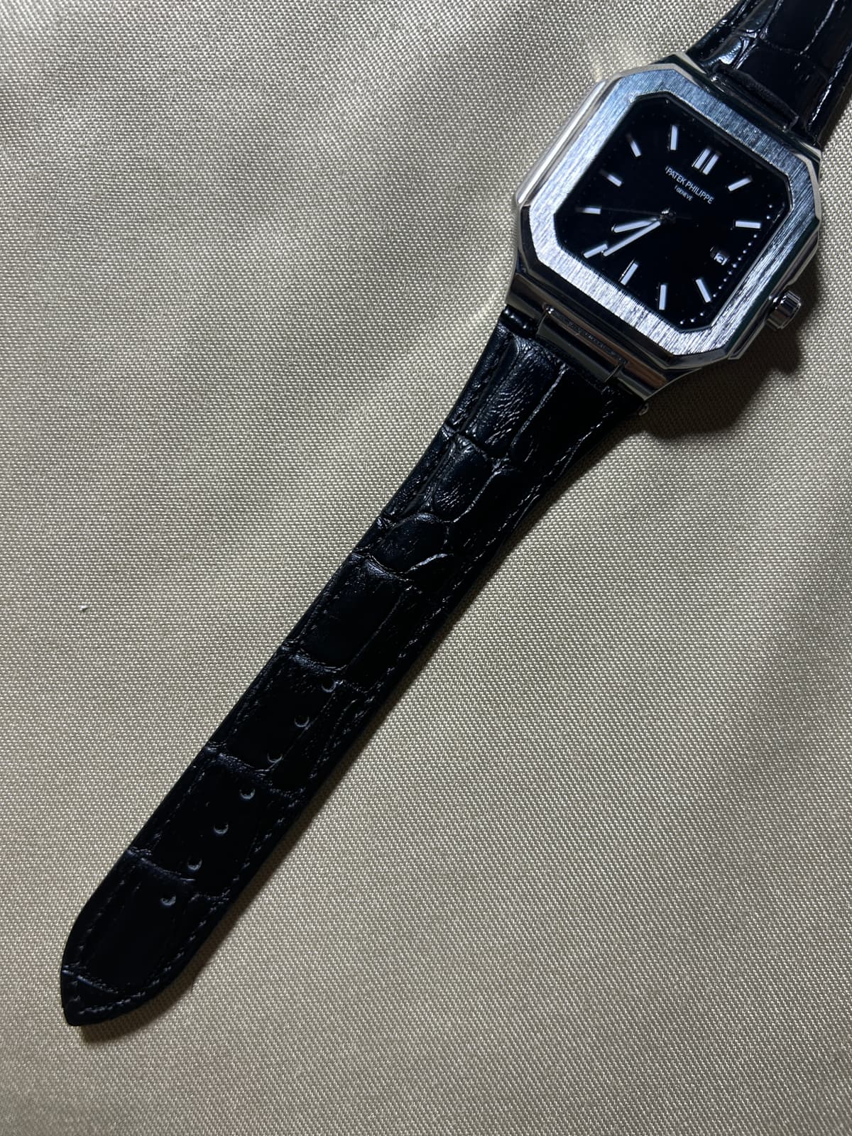 Patek Philippe Nautilus Leather Black Edition 2