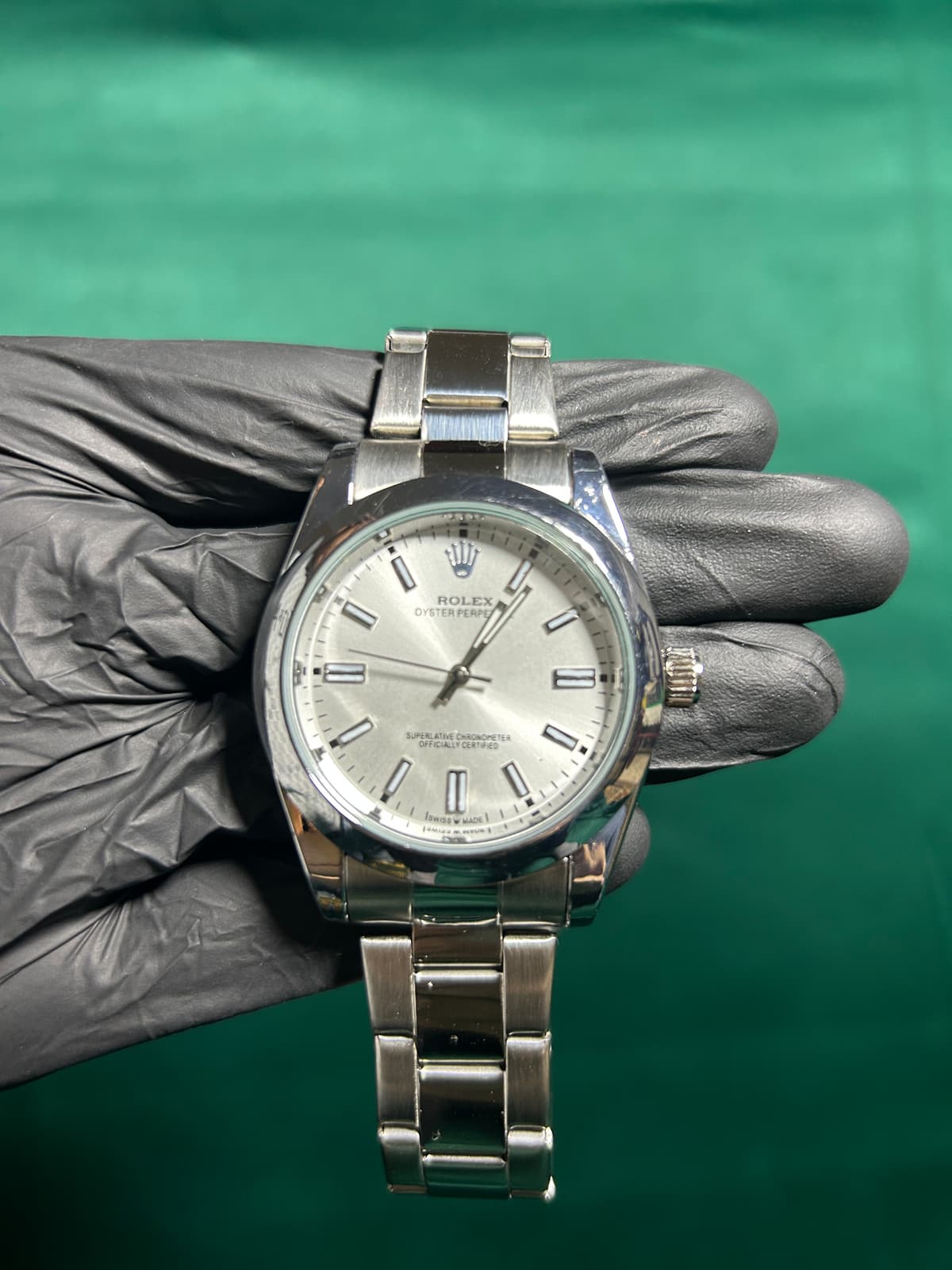 Rolex Oyster Perpetual Full Silver 3