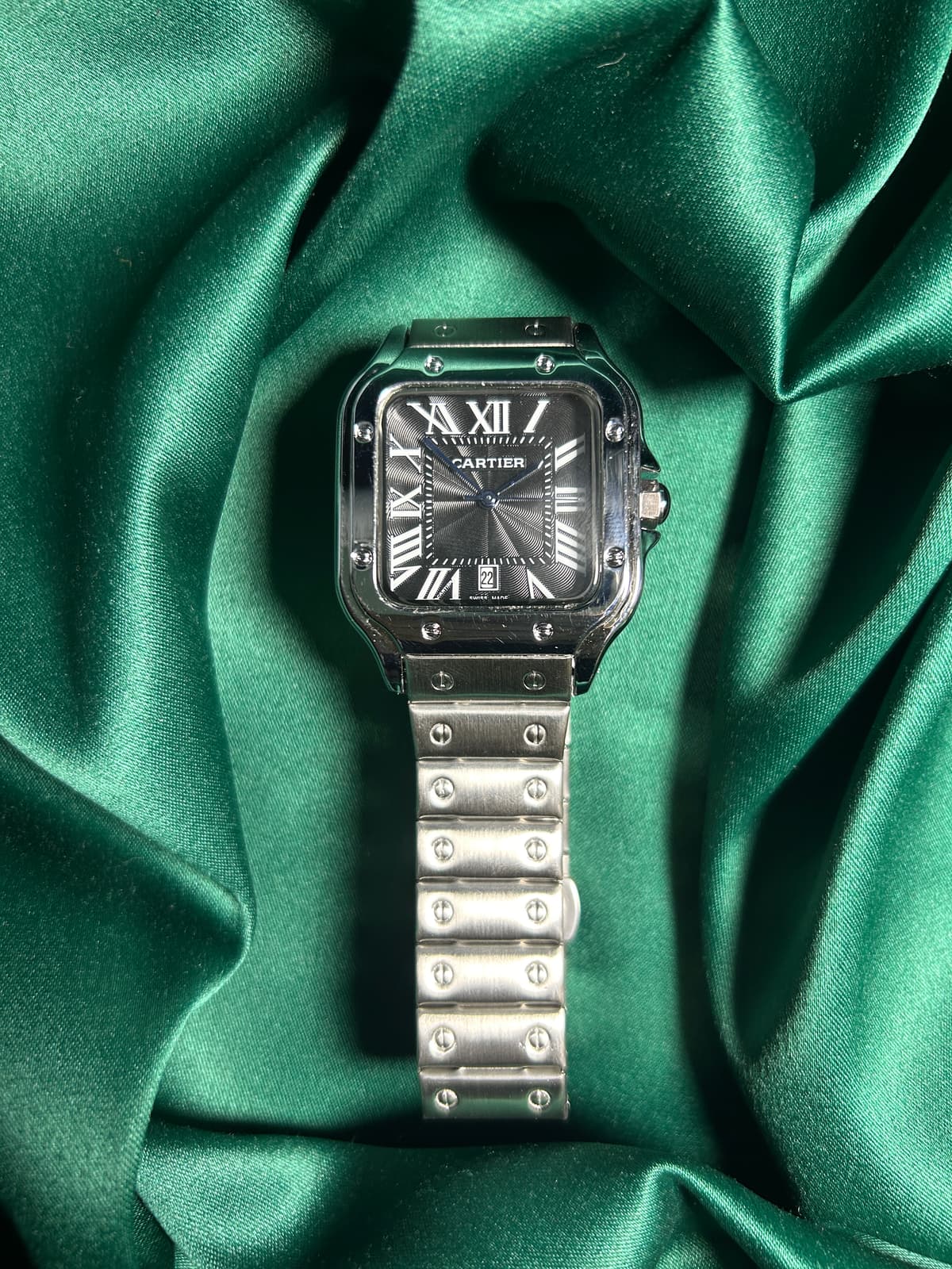 Cartier Santos Black Dial