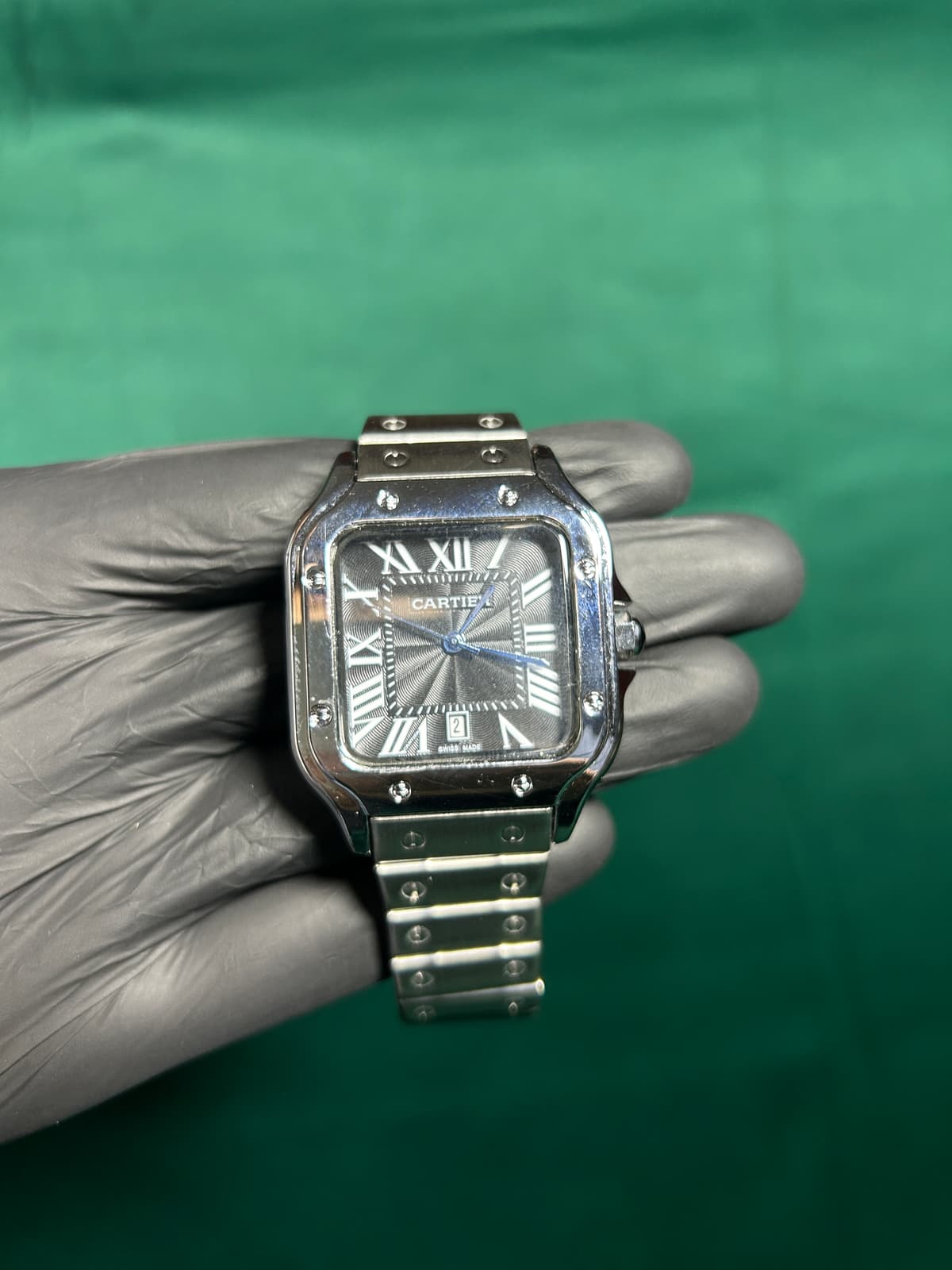 Cartier Santos Black Dial 2