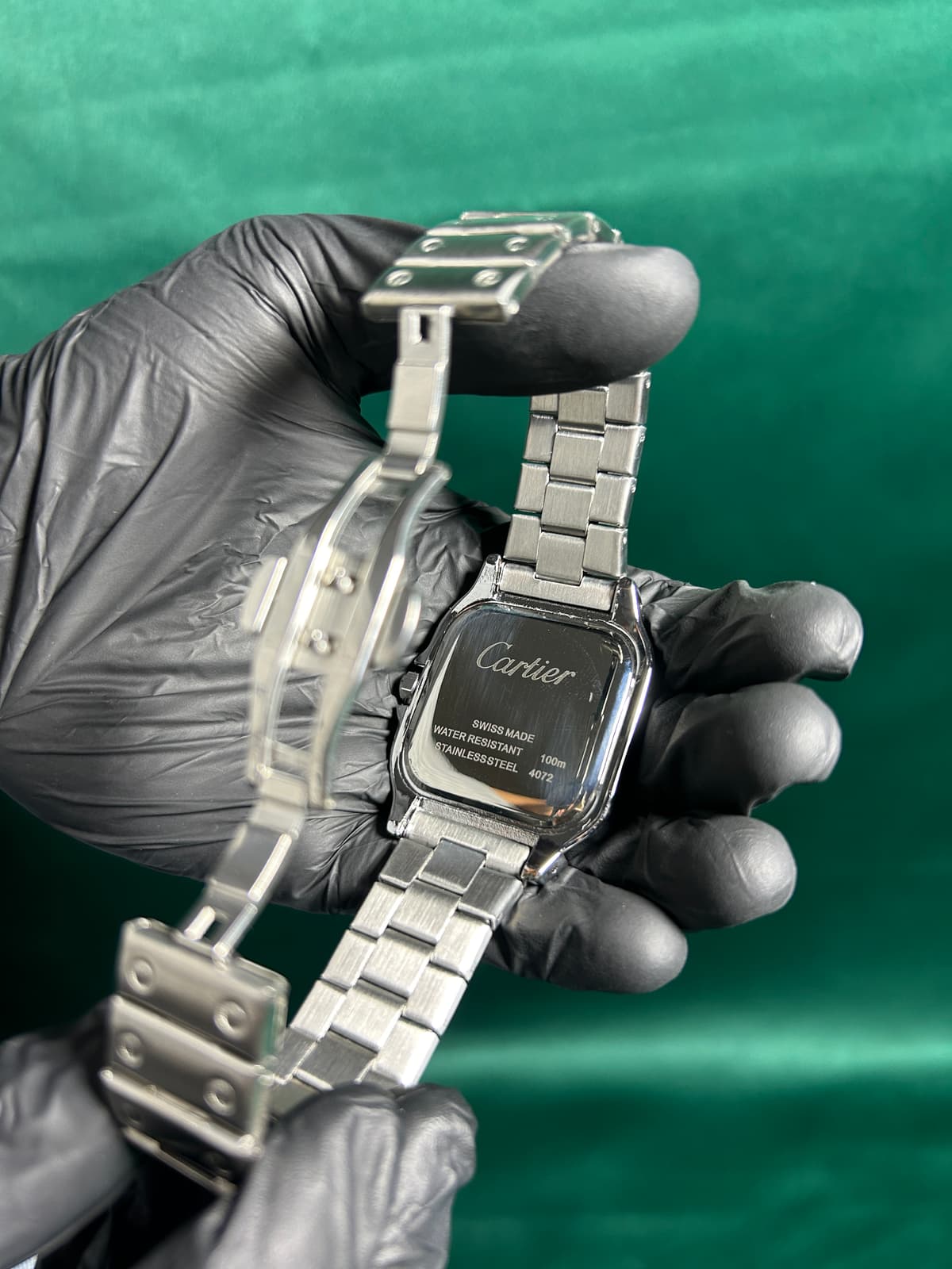Cartier Santos Black Dial 4