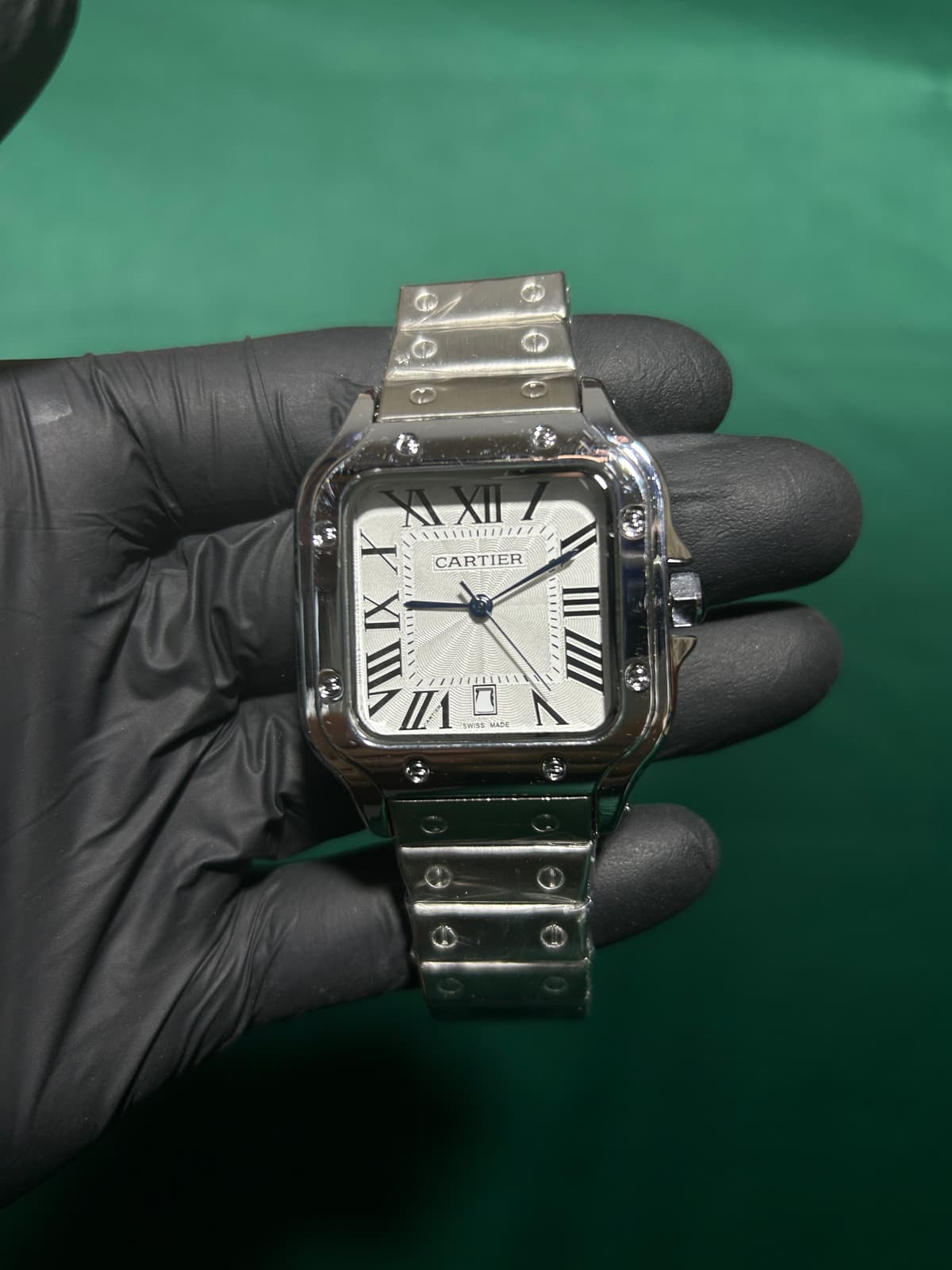 Cartier Santos Full Silver 3