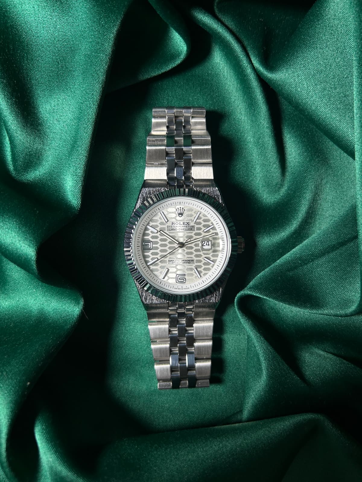 Rolex Land Dweller Silver Dial