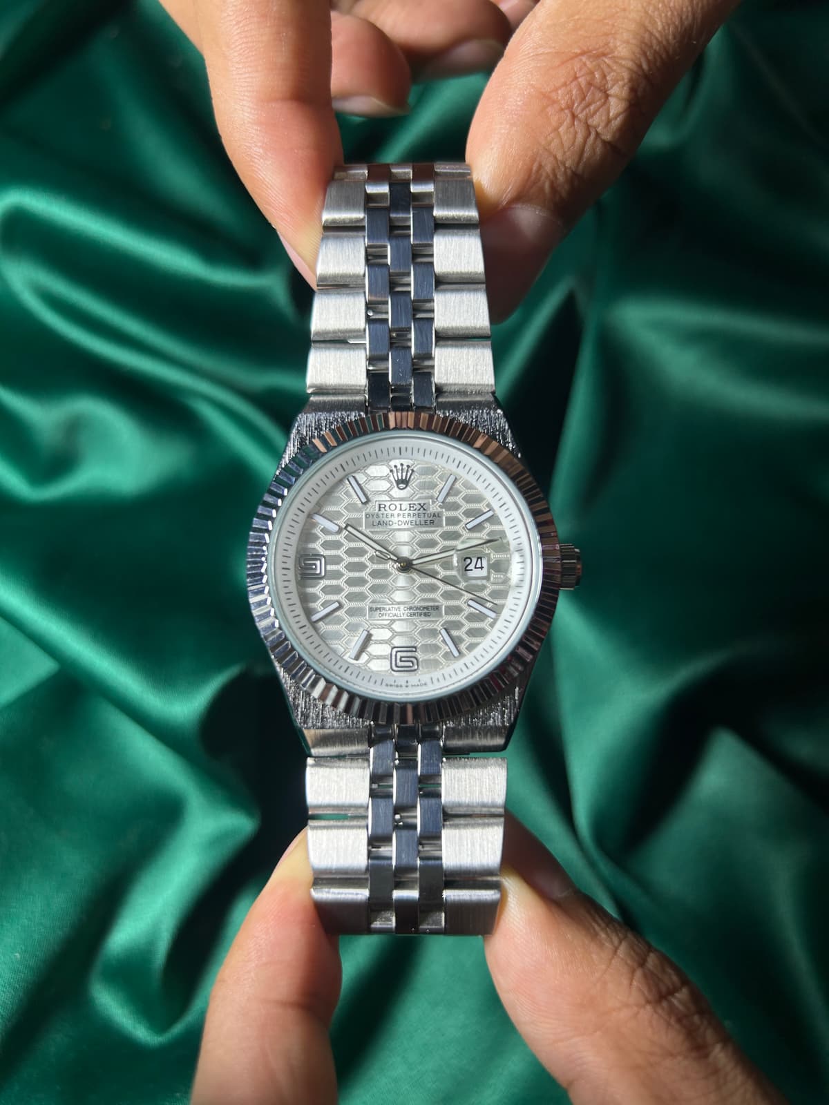 Rolex Land Dweller Silver Dial 2