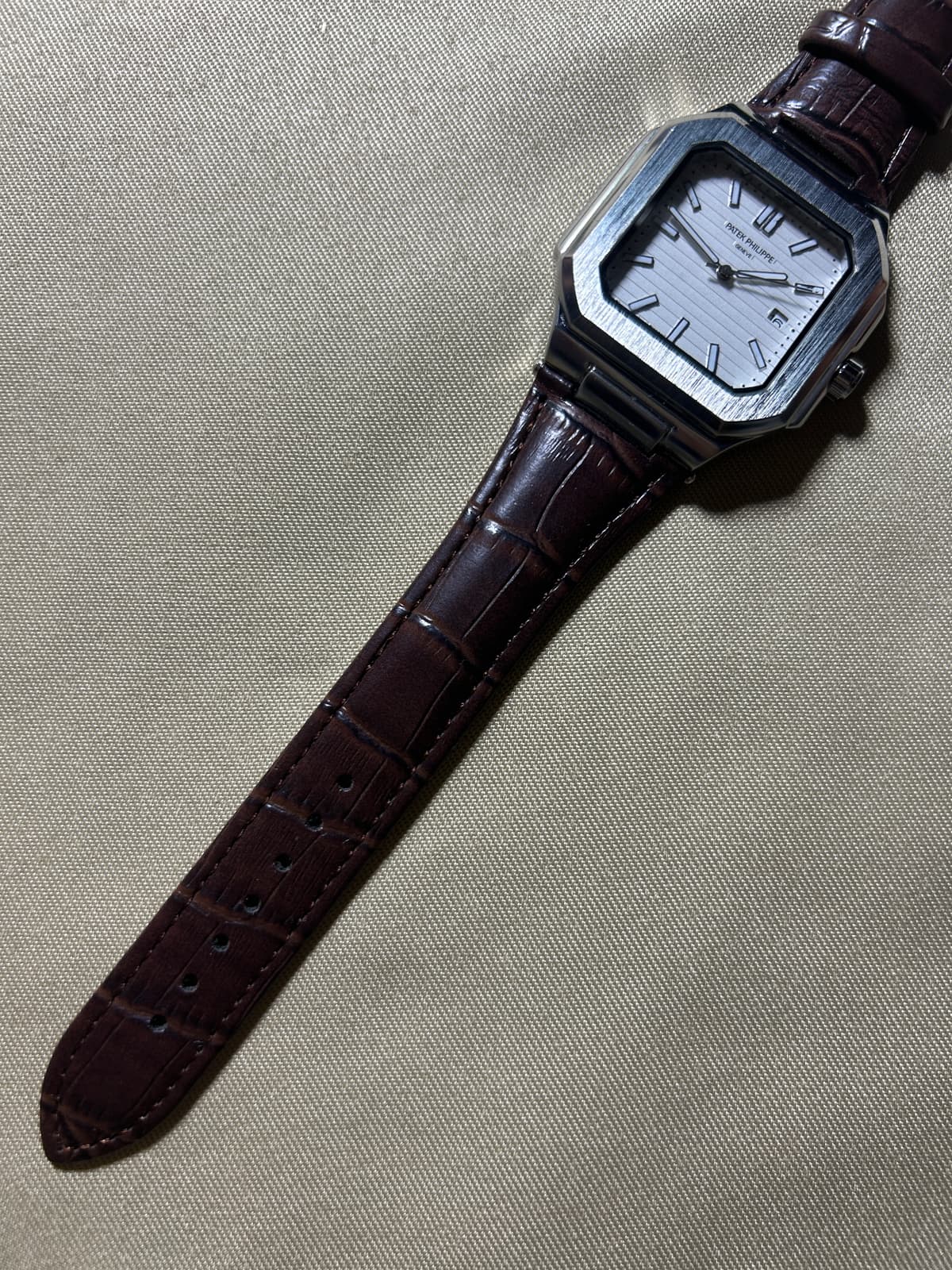Patek Philippe Nautilus Brown Leather 3