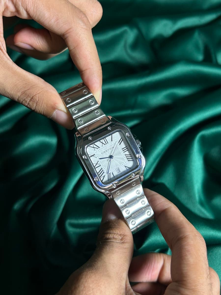 Cartier Santos Full Silver 2