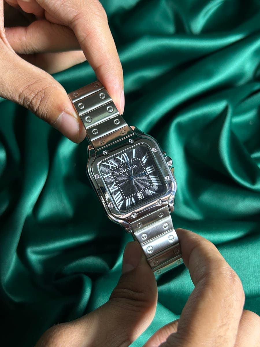 Cartier Santos Black Dial 2