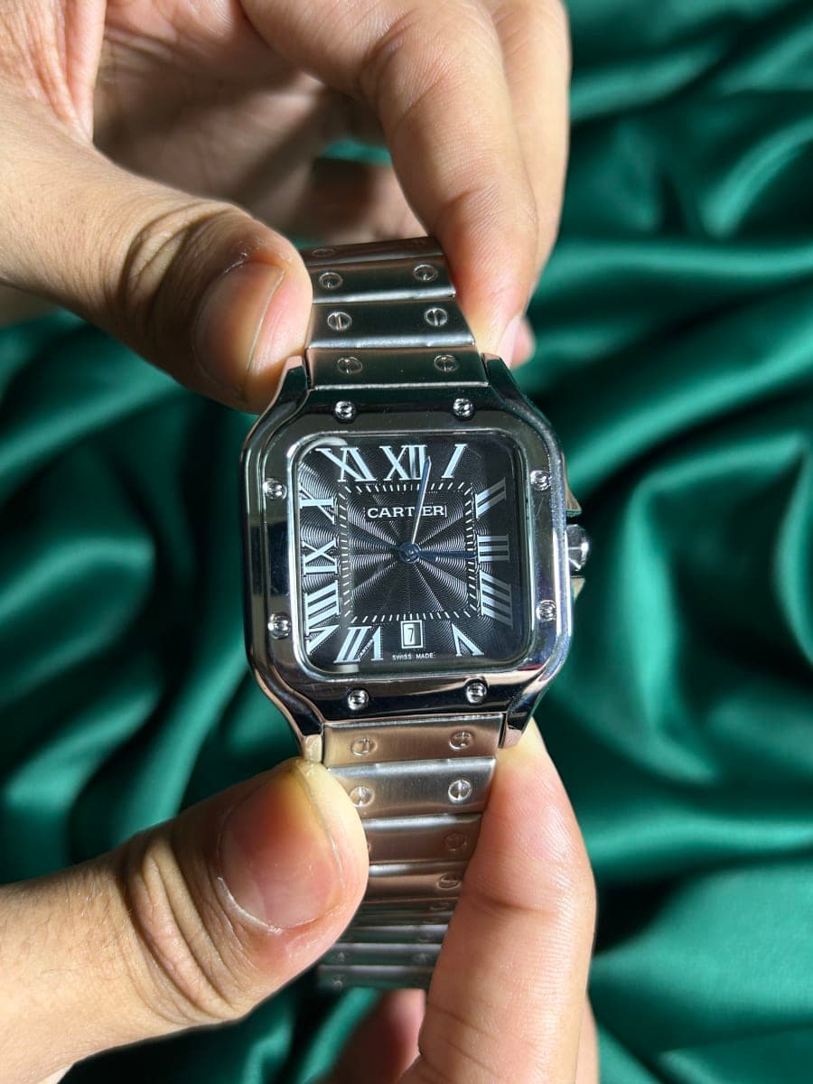 Cartier Santos Black Dial 5