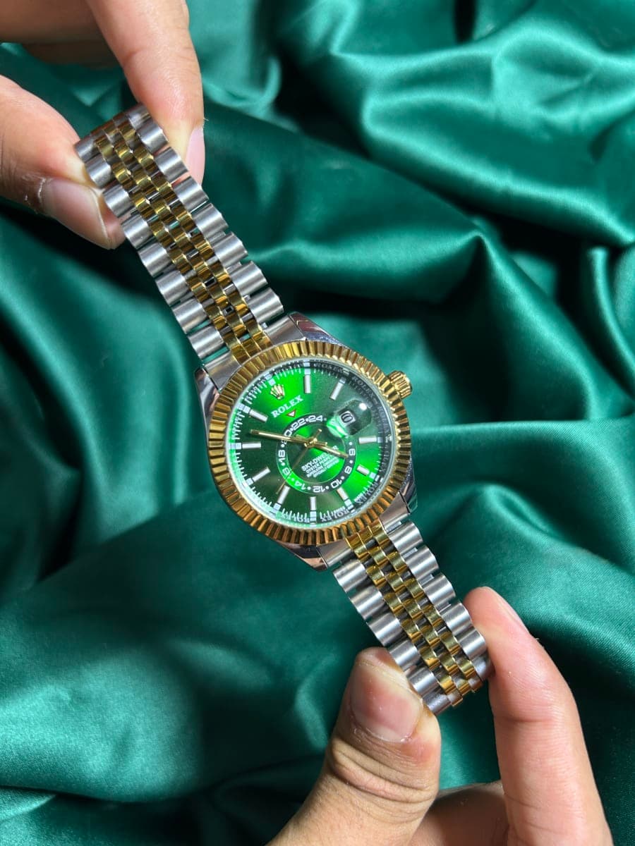 Rolex Sky Dweller Green&Gold 2